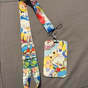 Disney Alice in Wonderland - Lanyard and ID card holder
